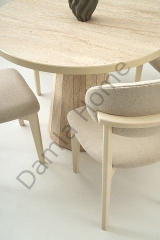 Bohem Masa Sandalye Takımı - Traverten