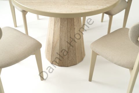 Bohem Masa Sandalye Takımı - Traverten