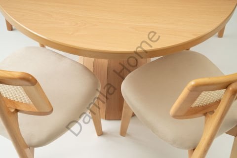 Bohem Masa Sandalye Takımı - Kayın/Naturel