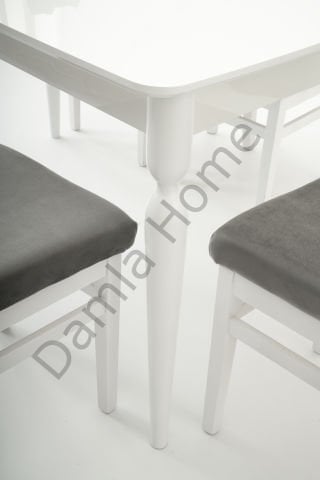 Eliz Masa Sandalye Takımı - Beyaz