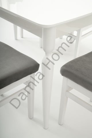 Eliz Masa Sandalye Takımı - Beyaz