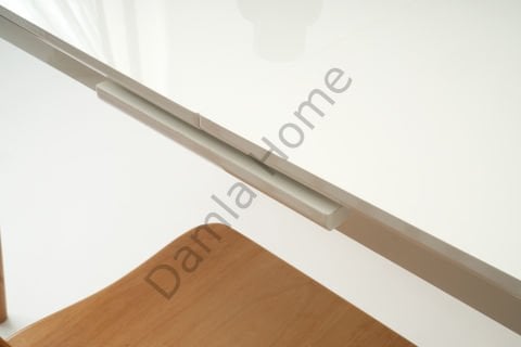 Eliz Masa Sandalye Takımı - Beyaz/Naturel