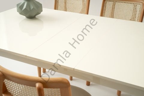 Eliz Masa Sandalye Takımı - Ekru/Naturel