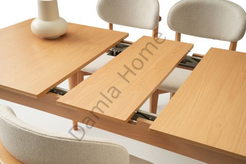 Eliz Masa Sandalye Takımı - Kayın/Naturel