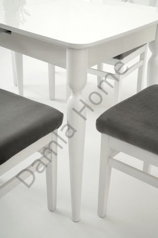 Damla Masa Sandalye Takımı - Beyaz