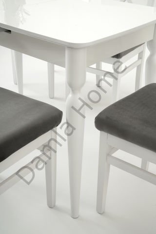 Damla Masa Sandalye Takımı - Beyaz