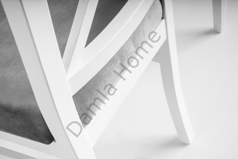 Alaçatı Sandalye - Beyaz/Gri