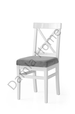 Alaçatı Sandalye - Beyaz/Gri