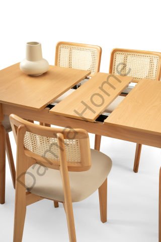 Damla Masa Sandalye Takımı - Kayın/Naturel