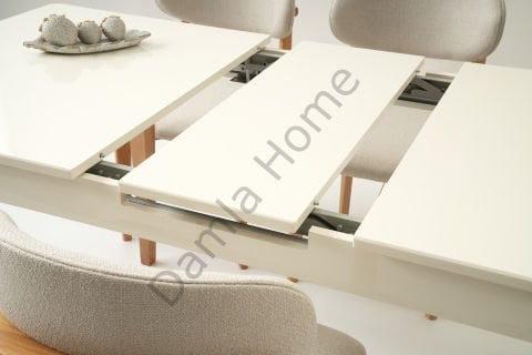 Paris Masa Sandalye Takımı - Ekru/Naturel