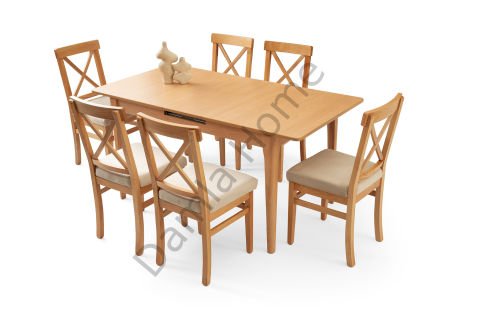 Paris Masa Sandalye Takımı - Kayın/Naturel