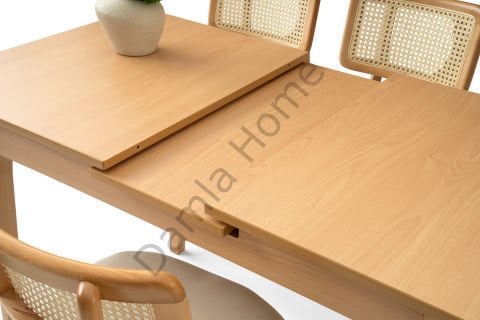 Göksu Masa Sandalye Takımı - Kayın/Naturel