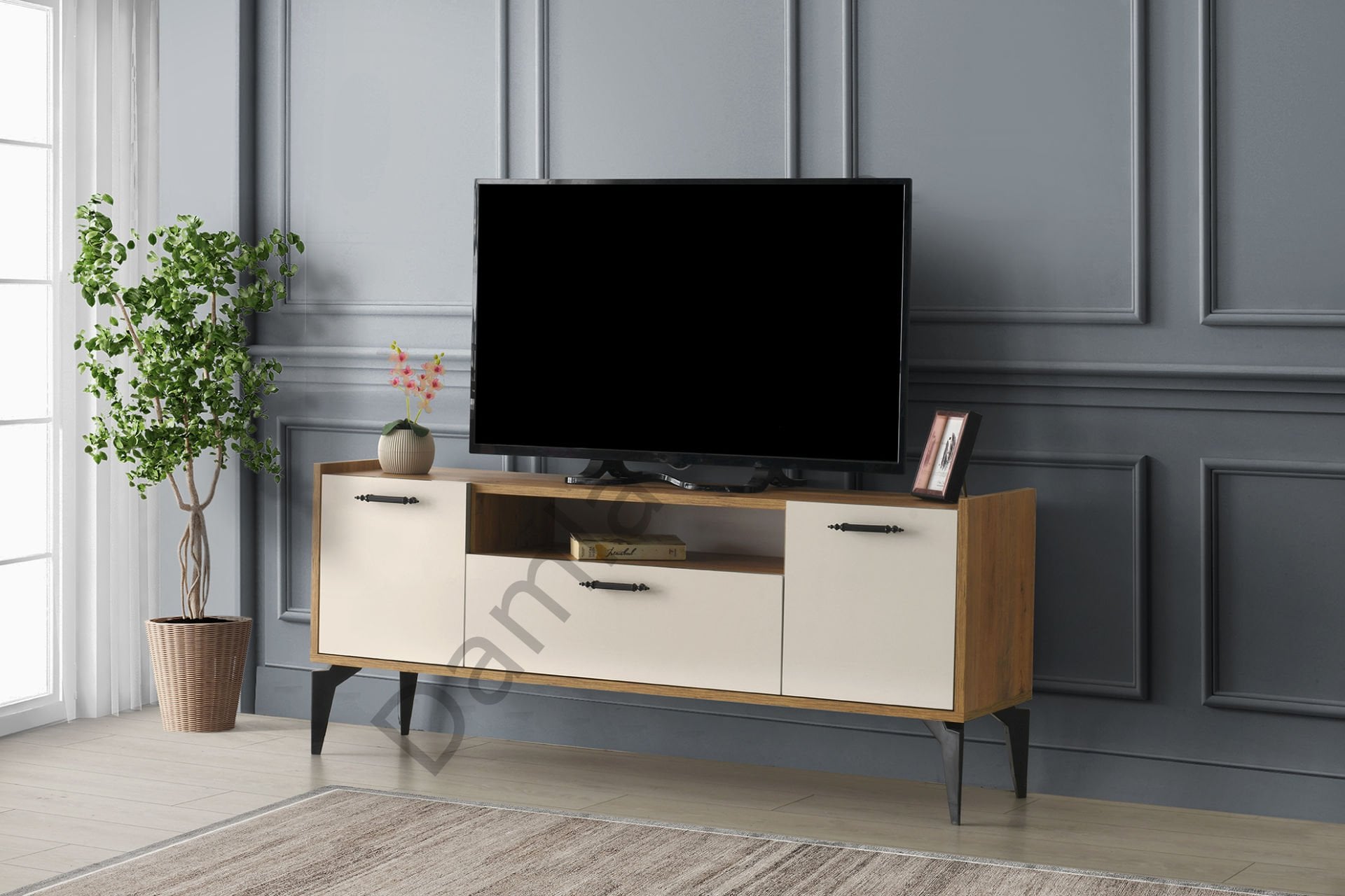 Anka Tv Sehpası - Çam/Bej