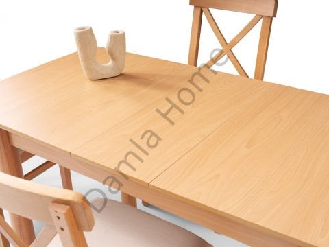 Ares Masa Sandalye Takımı - Kayın/Naturel