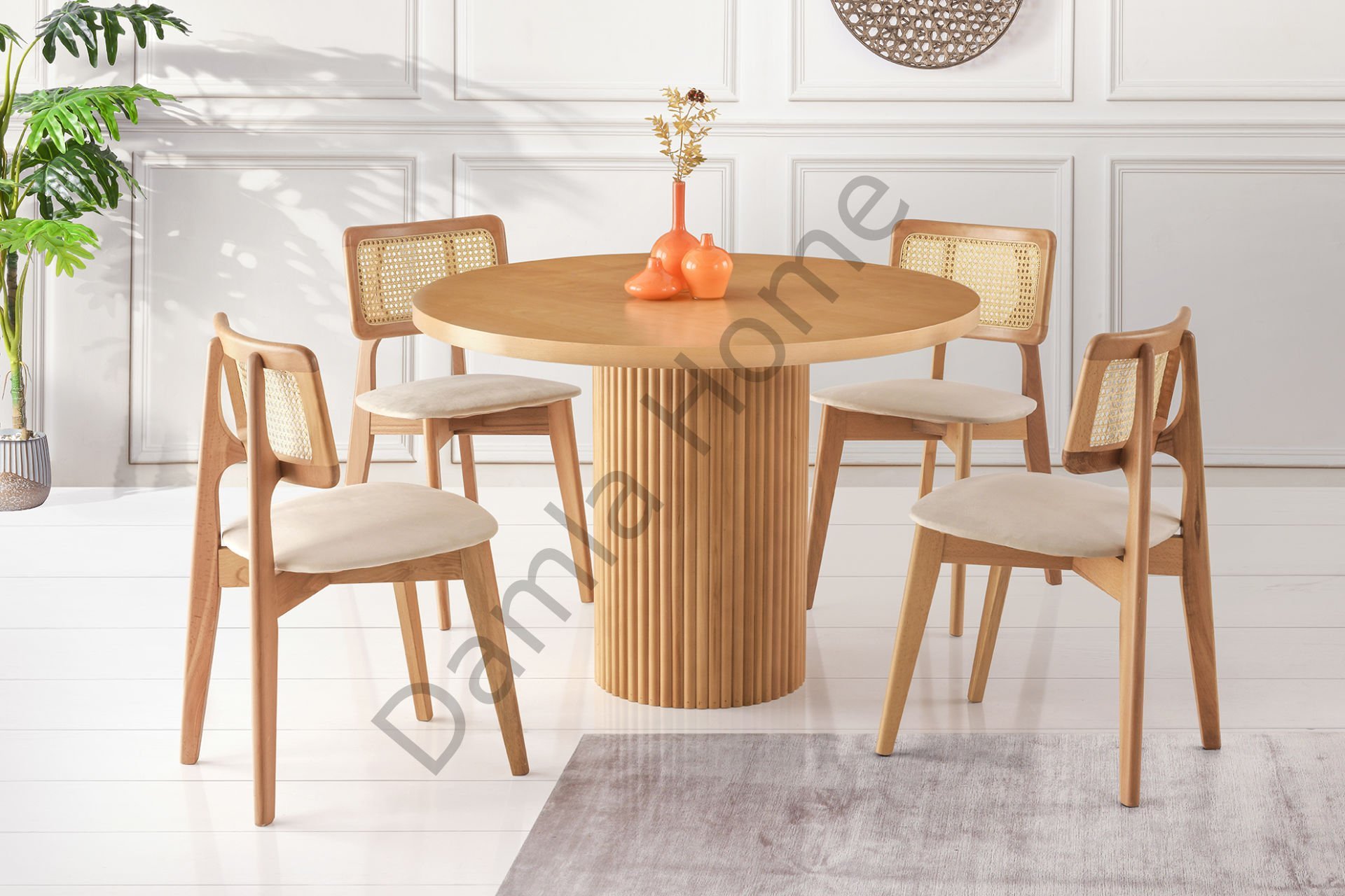 Nova Masa Sandalye Takımı - Kayın/Naturel