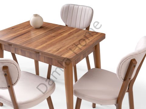 Nilüfer Masa Sandalye Takımı - Ceviz