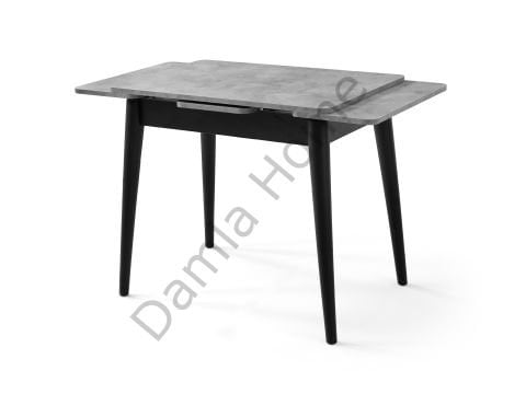 Nilüfer Masa Sandalye Takımı - Gri/Siyah