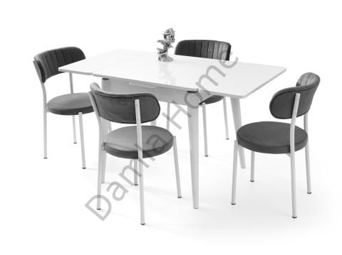 Rüzgar Masa Sandalye Takımı - Beyaz