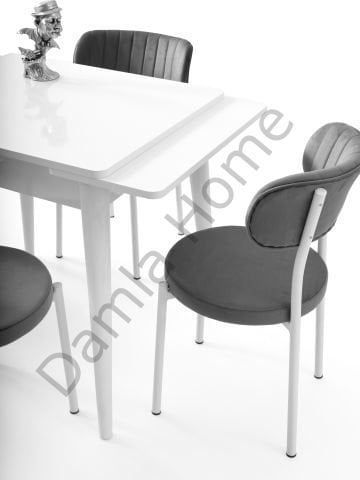 Rüzgar Masa Sandalye Takımı - Beyaz