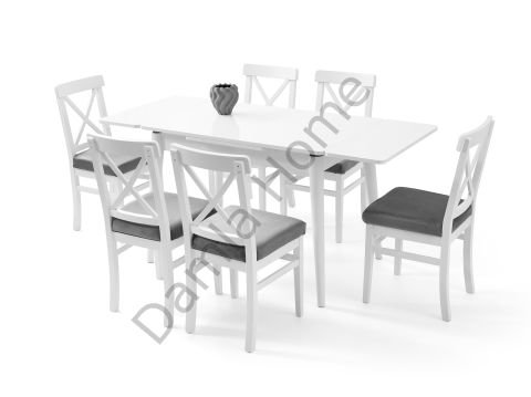 Ece Masa Sandalye Takımı - Beyaz