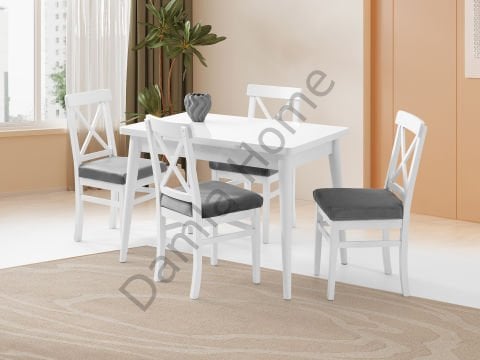 Ece Masa Sandalye Takımı - Beyaz