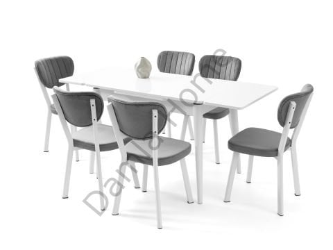 Ece Masa Sandalye Takımı - Beyaz