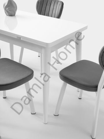 Ece Masa Sandalye Takımı - Beyaz