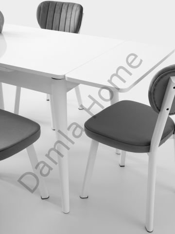 Ece Masa Sandalye Takımı - Beyaz