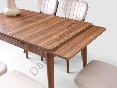 Ece Masa Sandalye Takımı - Ceviz