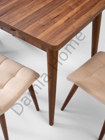 Ece Masa Sandalye Takımı - Ceviz