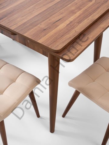 Ece Masa Sandalye Takımı - Ceviz