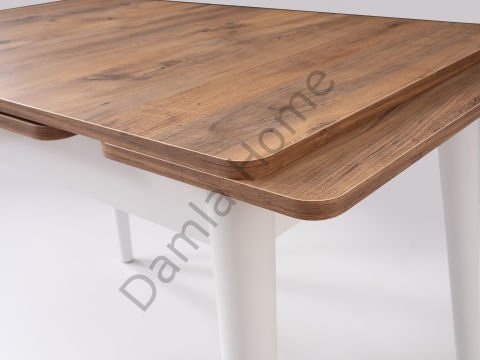 Ece Masa Sandalye Takımı - Çam/Beyaz