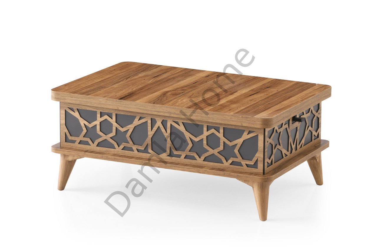 Zara Akıllı Orta Sehpa - Ceviz/Antrasit