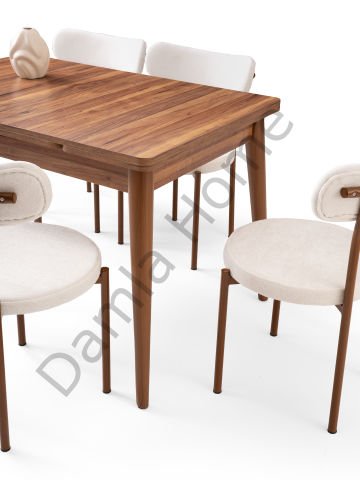 Burgaz Masa Sandalye Takımı - Ceviz