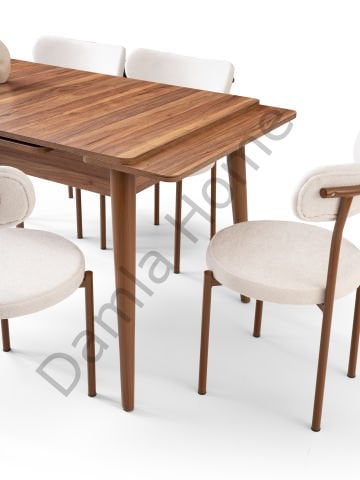 Burgaz Masa Sandalye Takımı - Ceviz