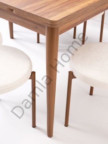 Burgaz Masa Sandalye Takımı - Ceviz