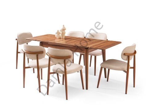 Burgaz Masa Sandalye Takımı - Ceviz