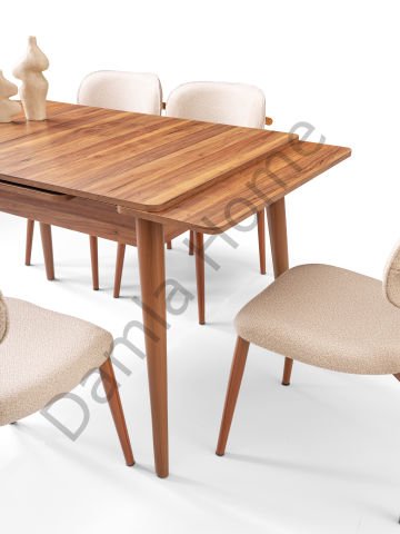 Burgaz Masa Sandalye Takımı - Ceviz