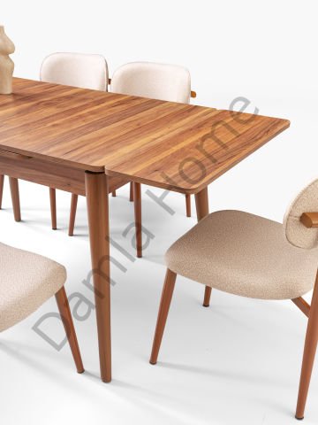 Burgaz Masa Sandalye Takımı - Ceviz