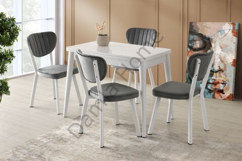 Rüya Masa Sandalye Takımı - Beyaz