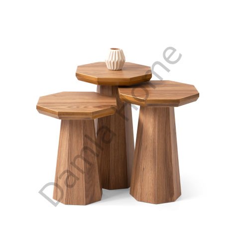 Mantar Zigon Sehpa - Ceviz