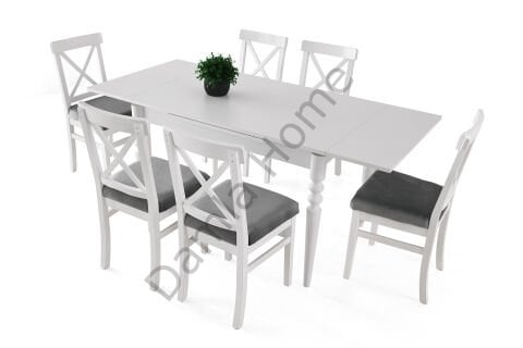 Didim Masa Sandalye Takımı - Beyaz