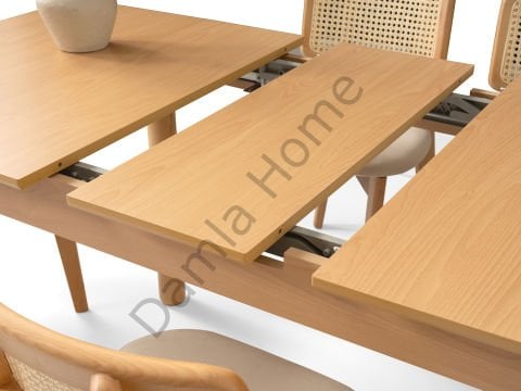 Safir Masa Sandalye Takımı - Kayın/Naturel