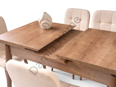 Nisa Masa Sandalye Takımı - Ceviz